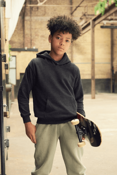 Vlastná Potlač na Detskú Mikinu s Kapucňu | JustHoods AWDis