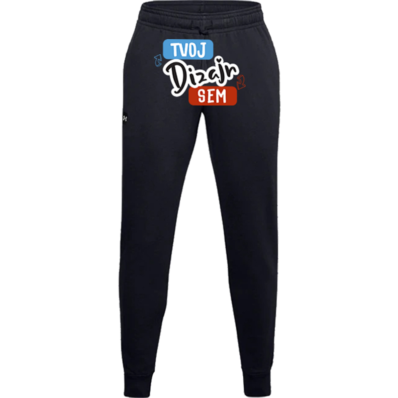 Potlač na UA Rival Fleece Joggers Pánske Športové Tepláky - puppynator.sk