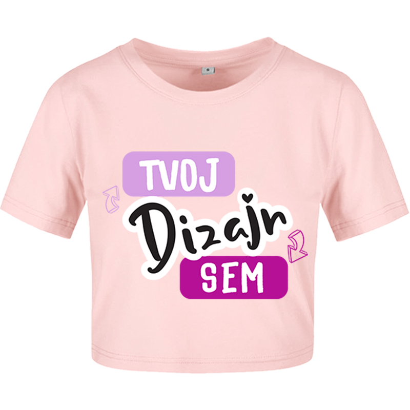 Potlač na Dámske Skrátené Crop-Top Tričko - puppynator.sk