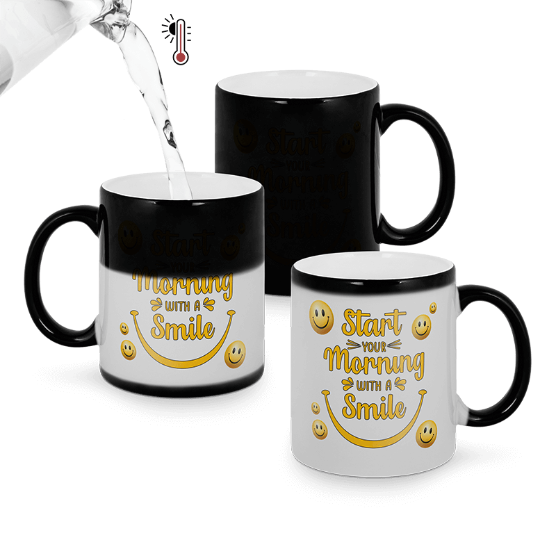 Potlač na hrnček meniaci farbu