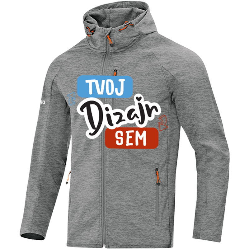 Potlač na Pánsku Softshellovú Bundu JAKO s Kapucňou - puppynator.sk