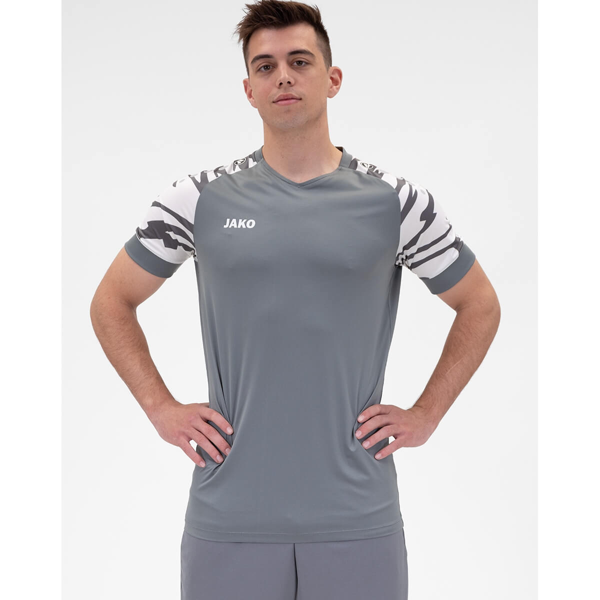 Flexibilná Potlač na Pánske Kátke Tričko JAKO Wild KA