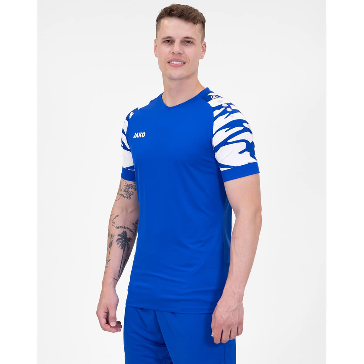 Flexibilná Potlač na Pánske Kátke Tričko JAKO Wild KA