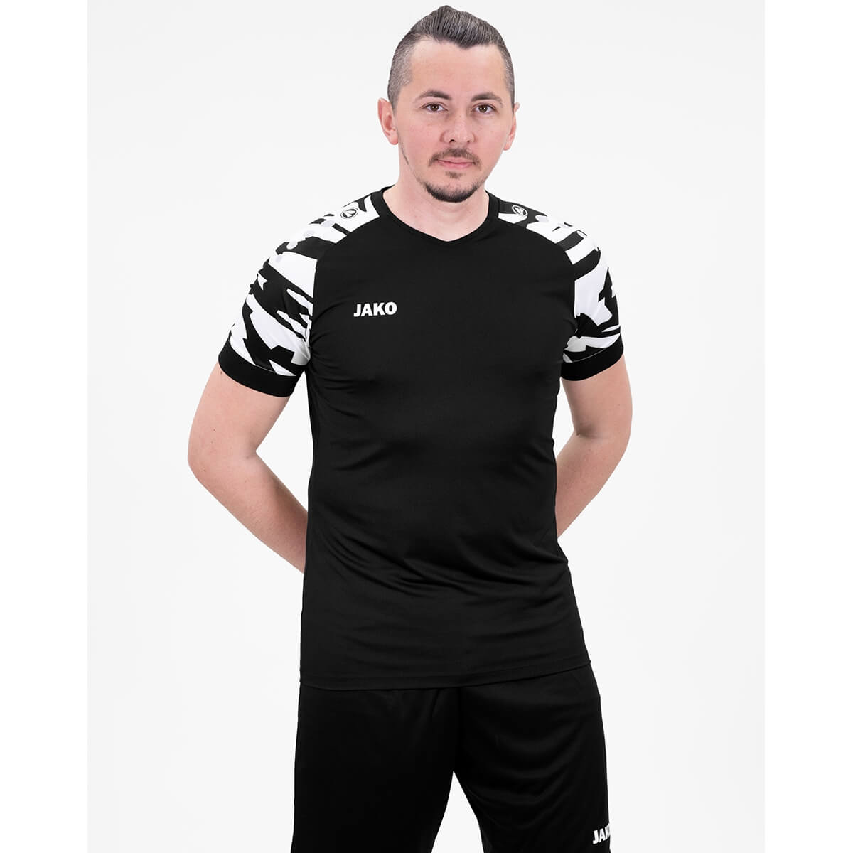 Flexibilná Potlač na Pánske Kátke Tričko JAKO Wild KA