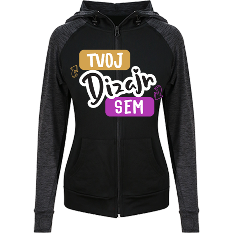 Potlač na Dámsku Mikinu Just Cool s Predným Zipsom - puppynator.sk