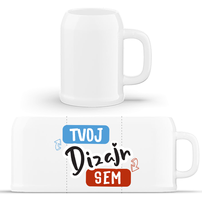 Klasický Pohár na Pivo s vlastnou potlačou - puppynator.sk