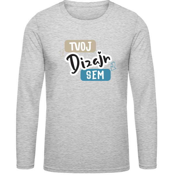 Tričko s Dlhým Rukávom s Potlačou - Pánske