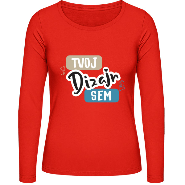 Potlač na Tričko s Dlhým Rukávom Online - Dámske