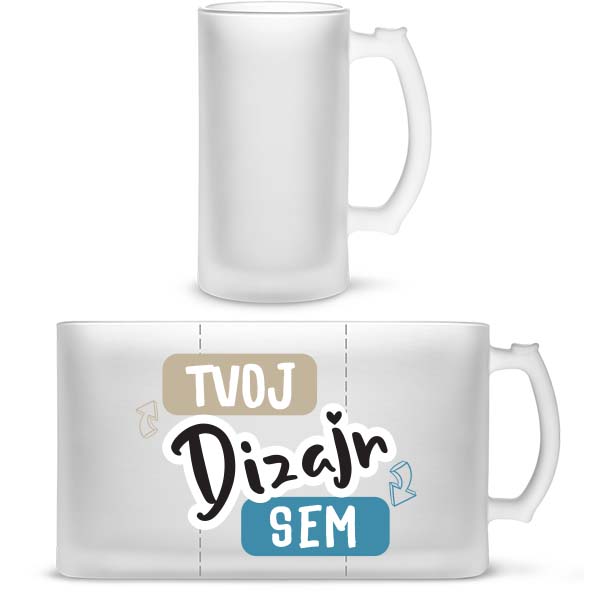 Pohár na pivo s Vlastnou Potlačou nápisu či fotky na puppynator.sk