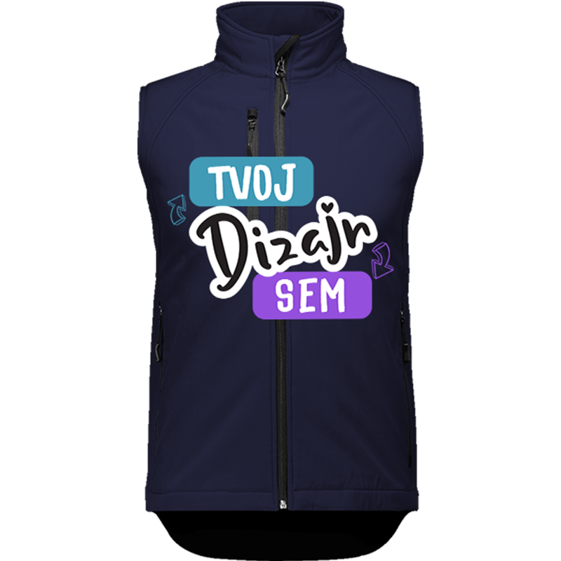 Potlač na Pánsku vestu Russell Gilet zo Softshell Materiálu - puppynator.sk