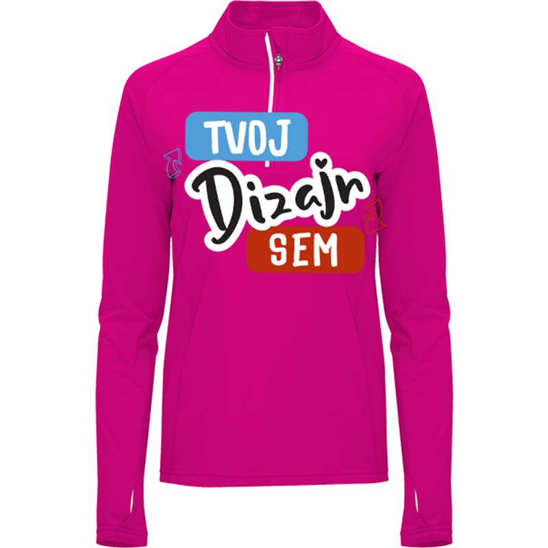 Potlač na Dámsku Roly Mikinu so Zipsom do polovice - puppynator.sk