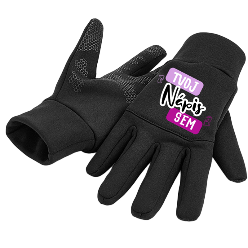 Potlač Softshellové Rukavice Beechfield, Citlivé na Dotyk - puppynator.sk