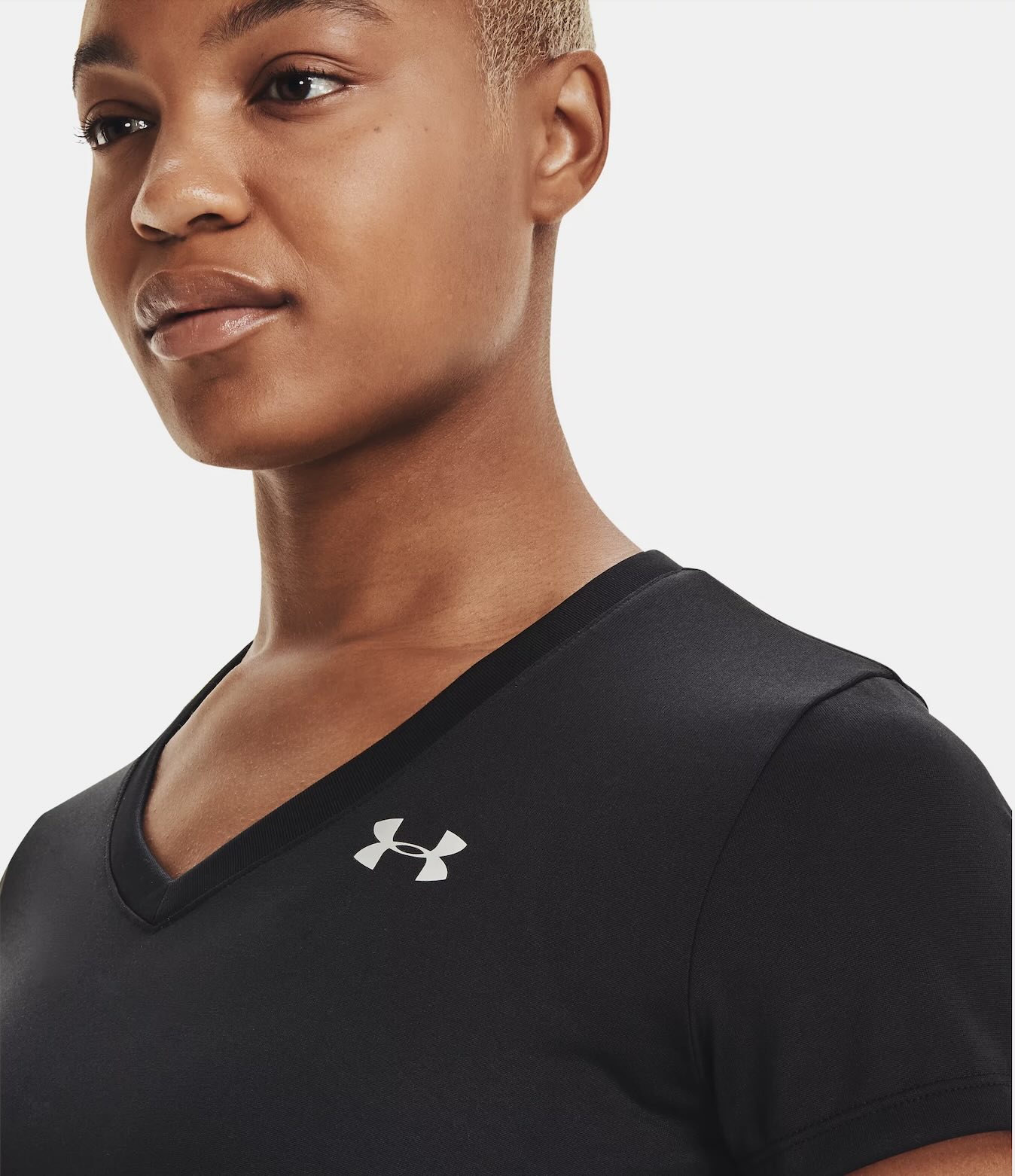 Potlač na Dámske Under Armour Športové Tričko s V Výstrihom