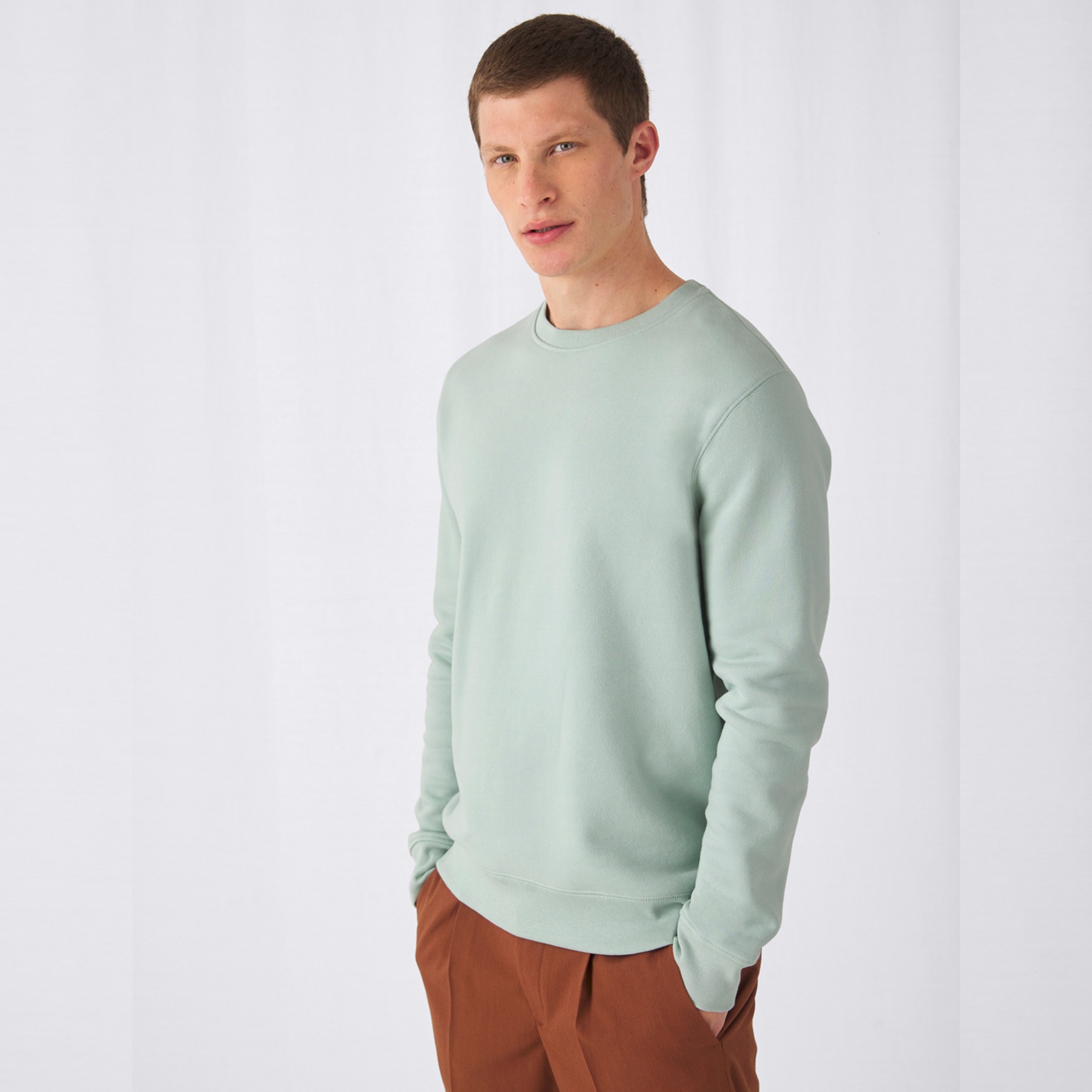 Pánsky Sveter či Mikina na Vlastnú Potlač | B&C KING CREW