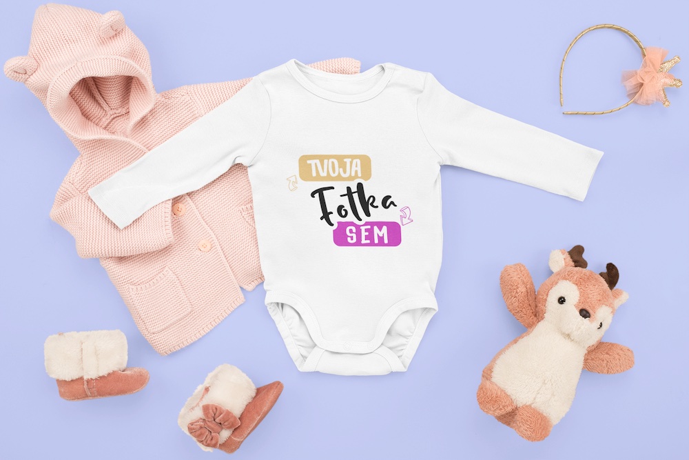 Body z biobavlny s dlhým rukávom puppynator.sk