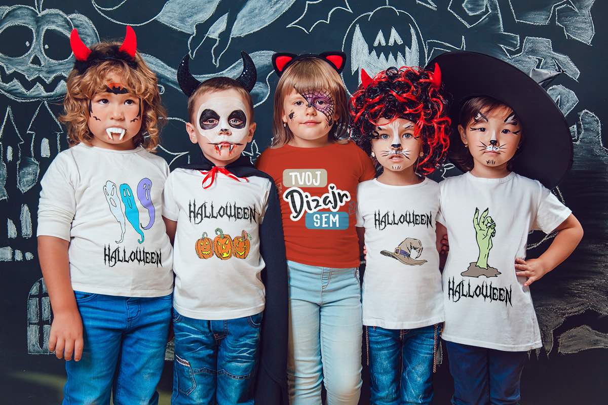 Detské Halloweenske tričká s vlastnou potlačou - puppynator.sk