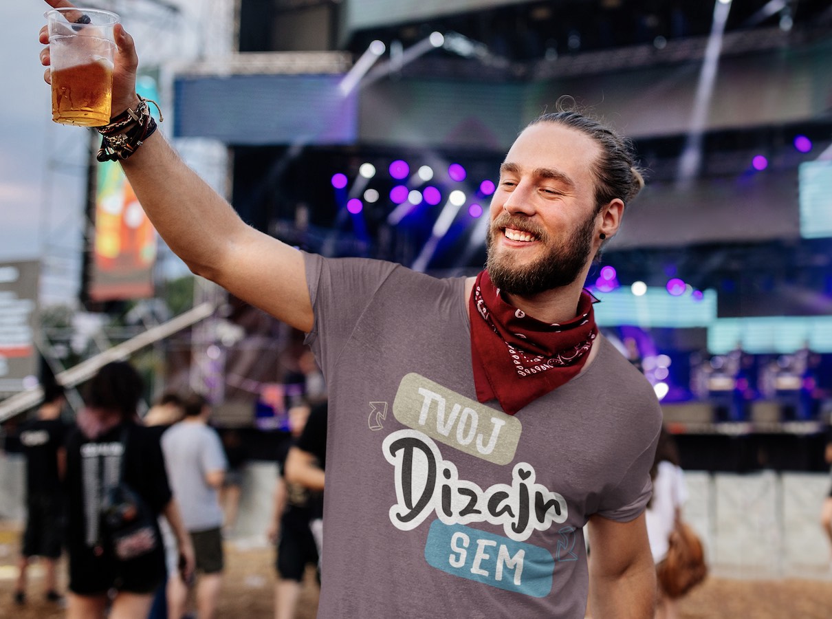 Potlač si festivalové tričká pre organizátorov - puppynator.sk