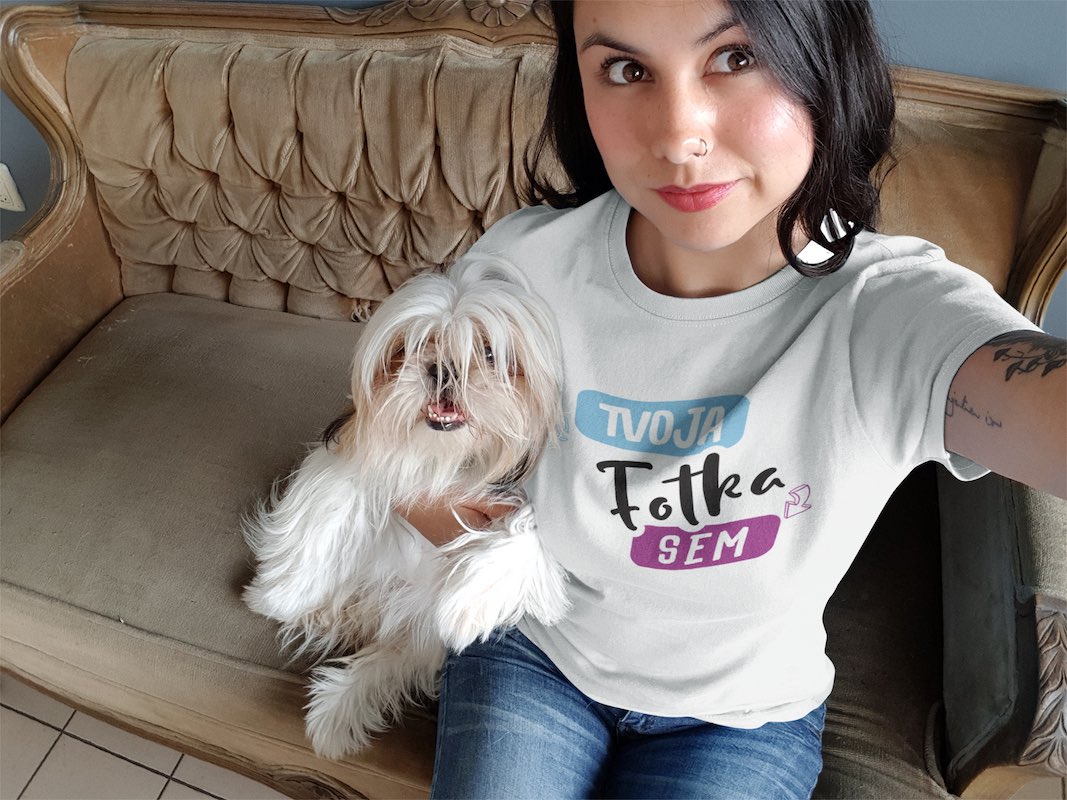 Fotka psa na celé tričko - puppynator.sk