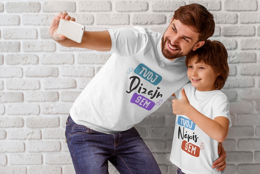 Vtipné tričká s vlastným textom pre otca