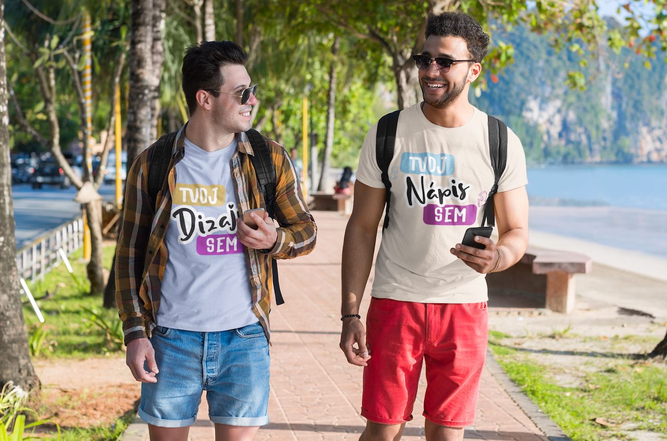 Navrhni si pánske tričká na letnú párty - puppynator.sk