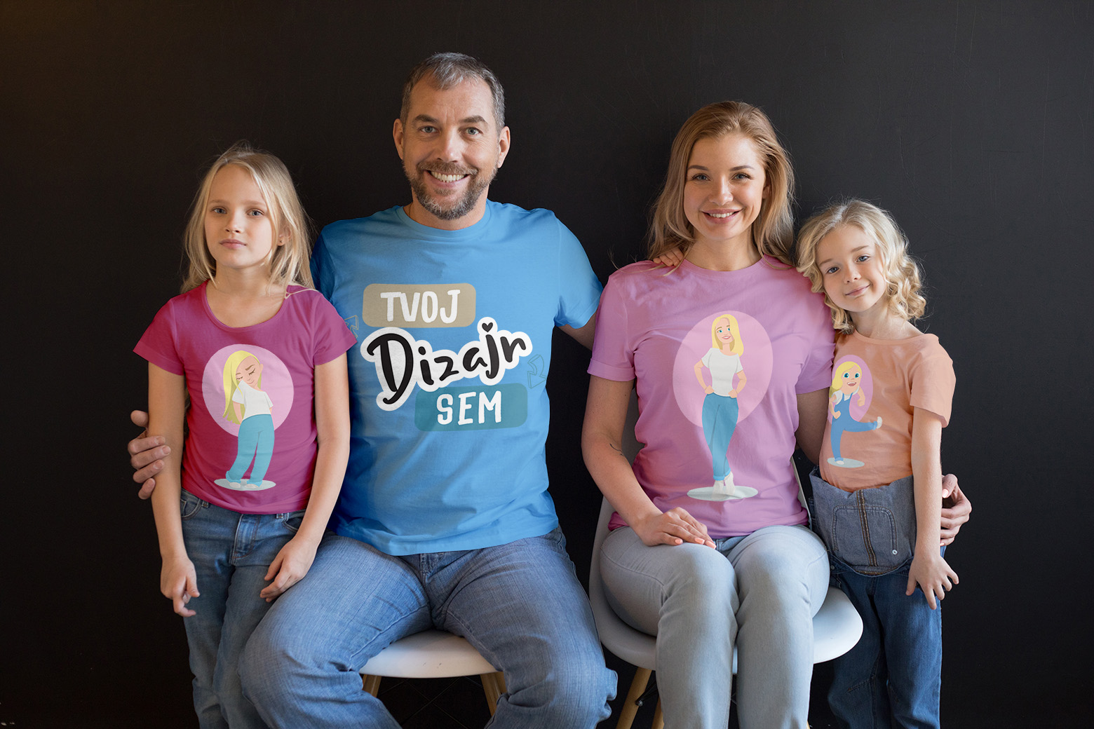 Potlač trička pre rodiny na puppynator.sk
