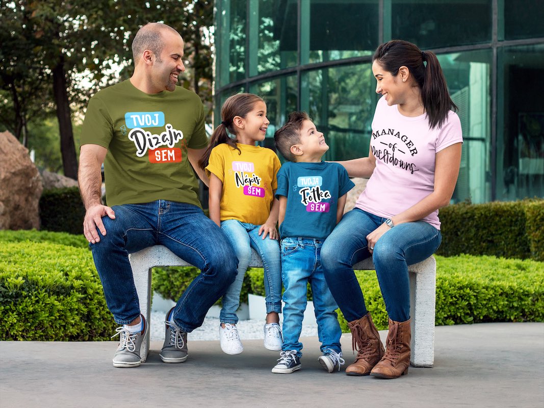 Rodinné tričko mama a dcéra - puppynator.sk