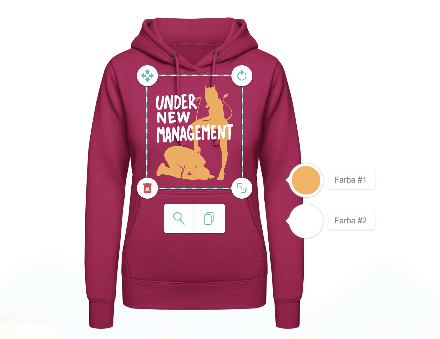 Dámská mikina na rozlúčku so slobodou - puppynator.sk