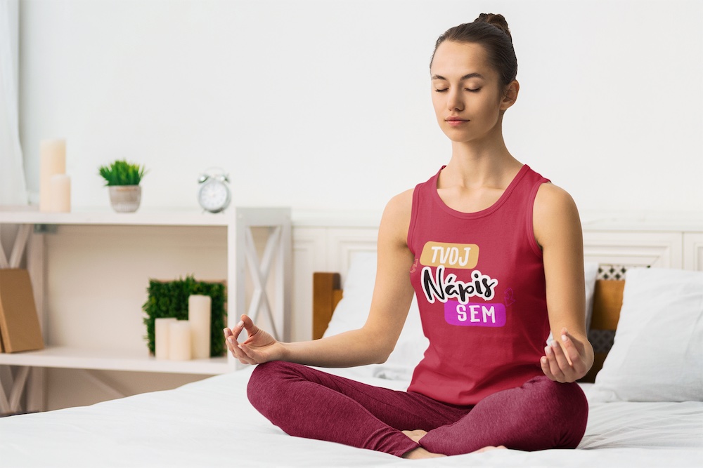 Tielko na Yógu s potlačou na puppynator.sk