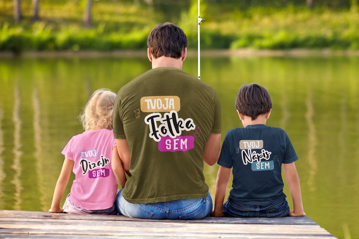 Tričko pre rybára s fotkou a úlovku