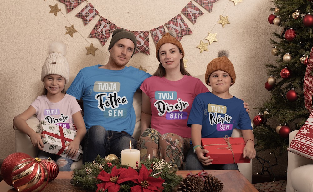 Vianočný darček pre celú rodinu. Rodinné fototričko na puppynator.sk