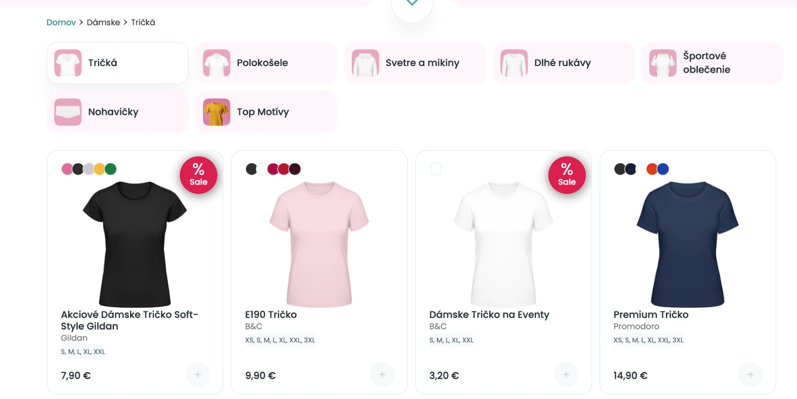 Výber strihu tímového trička, polokošele alebo mikiny