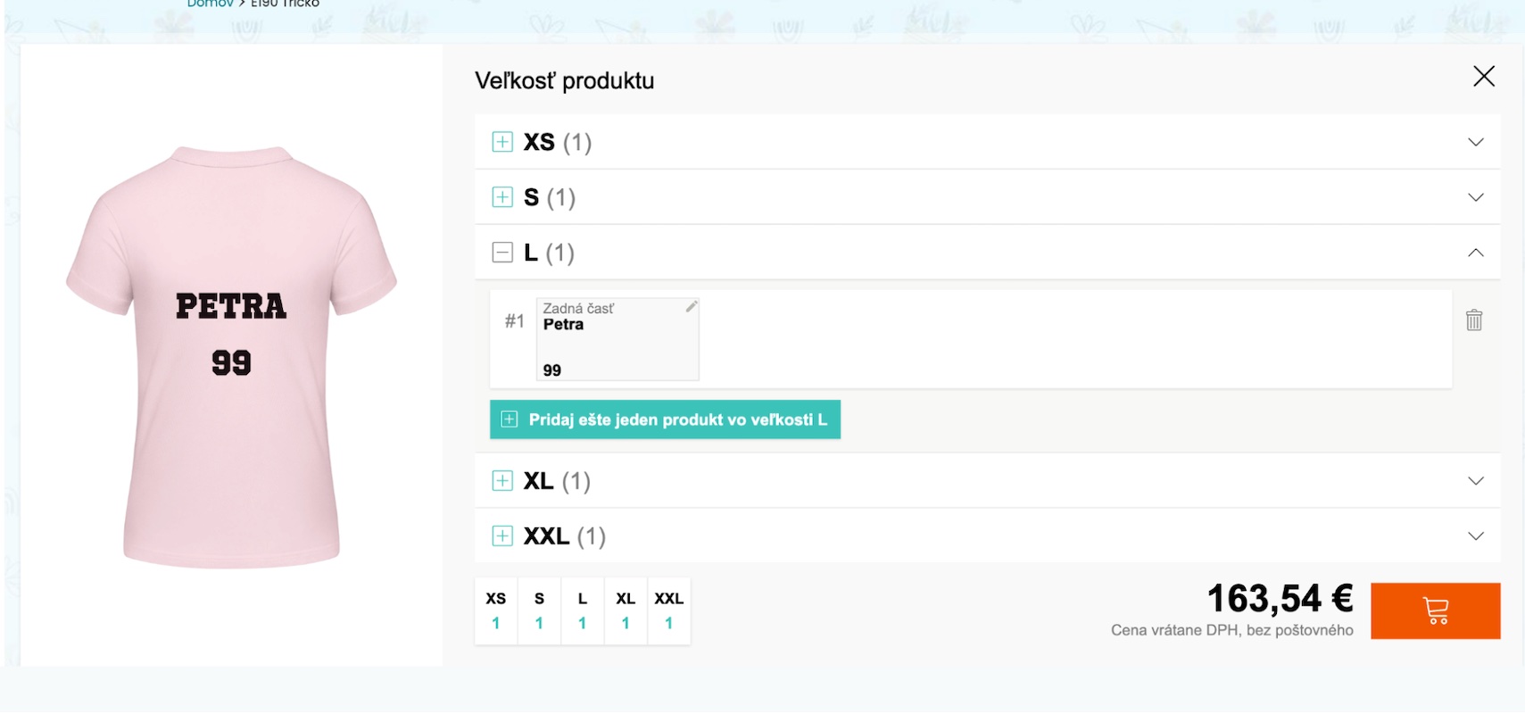 Vytvorenie dresov pre zvyšok tímu
