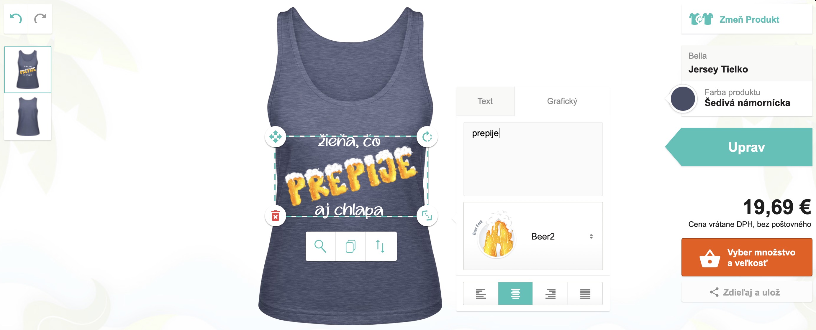 Dámske tričká s motívom piva - puppynator.sk