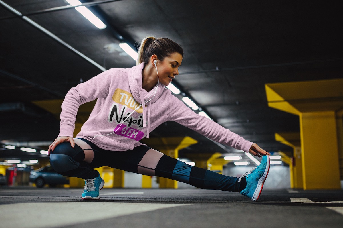 Dámska mikina s vlastným nápisom či športové mikiny - puppynator.sk