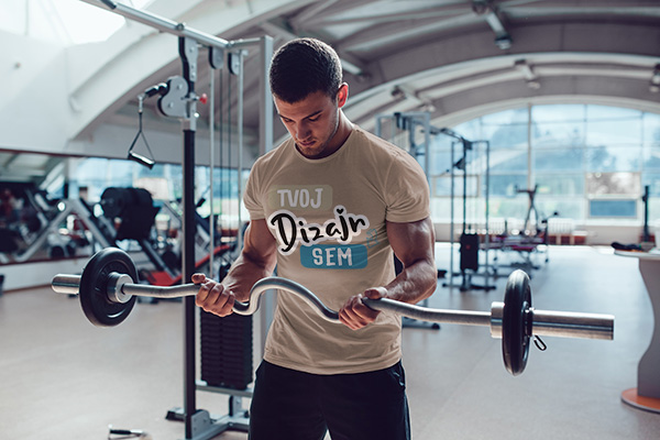 Vlastná potlač na tričká na šport či do fitka - puppynator.sk