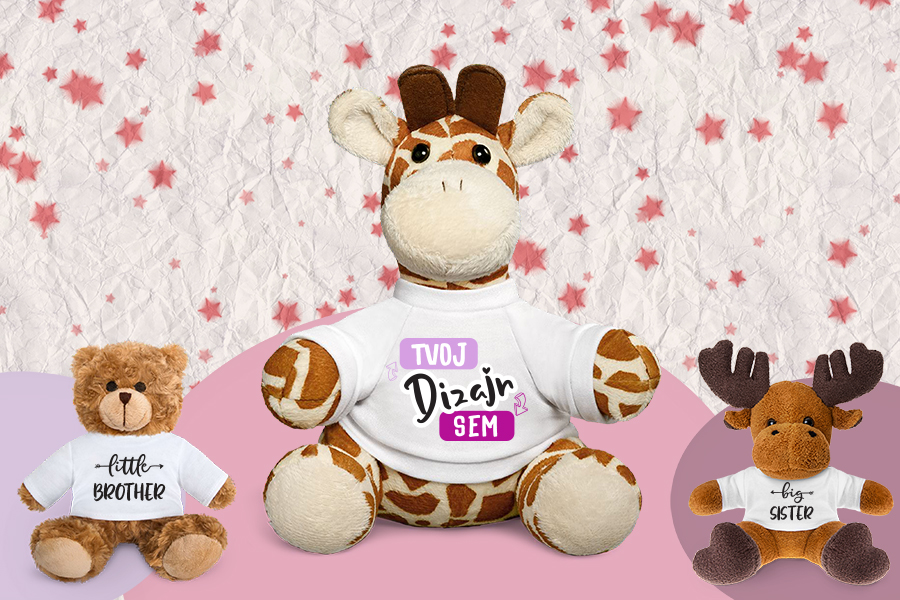 Plyšáci s fotkou a menom na puppynator.sk