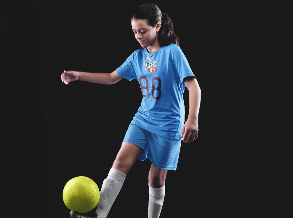 Potlač značkového športového trička JAKO pre deti - puppynator.sk