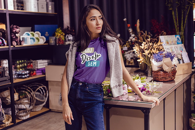 Potlač na dámske tričká - pracovné či reklamné oblečenie - puppynator.sk